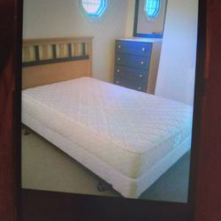 Double Bed  ,Mattress   Headboard and fram