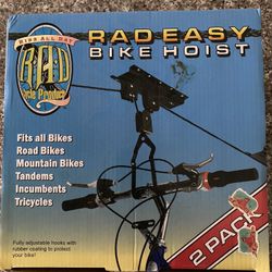 Brand New In Box RAD Bicycle Hoist 2 Pack