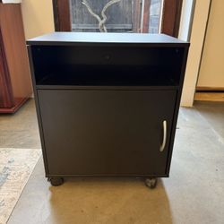 Small Black Printer Cart