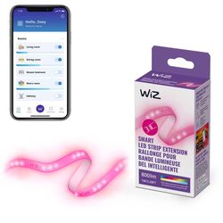 WiZ 3FT RGB Wi-Fi LED Smart Color Changing Light Strip Extension - Connects to Y