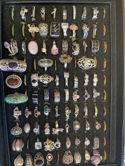 All sterling silver rings all sizes goes from $25.00 and up