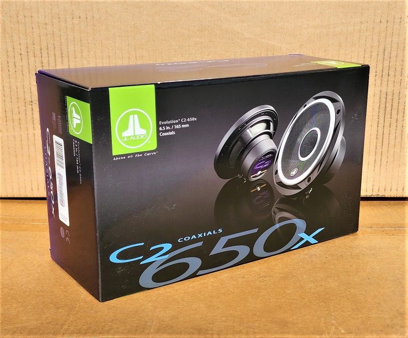 JL Audio C2 Car Speakers Set 6.5" 2-Way Mica-Filled Coaxial Speaker System 225 Watts C2-650X 🚨 Payment Options Available 🚨 No Credit Needed 🚨