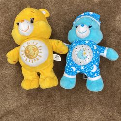 Lot Of 2 Carebear-  Talks And Lights Up