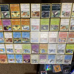 45 Pokemon Cards With Rare, Uncommon And Commons Lot 2