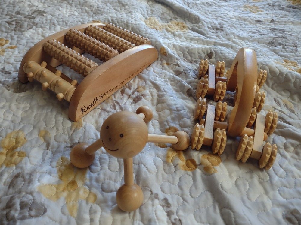 Wooden Massagers Lot
