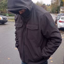 Brand New Levi's Men's Faux Hooded Jacket 2Xl