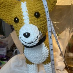 crochet dog figure
