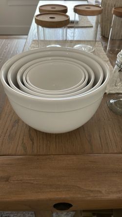 Crate and Barrel Mixing Bowls