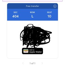 Ricky Martin And Enrique Ingleses Ticket 