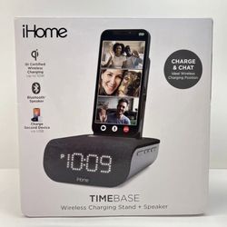 NEW iHome Bluetooth Speaker / Alarm Clock - Qi Wireless and USB Charging