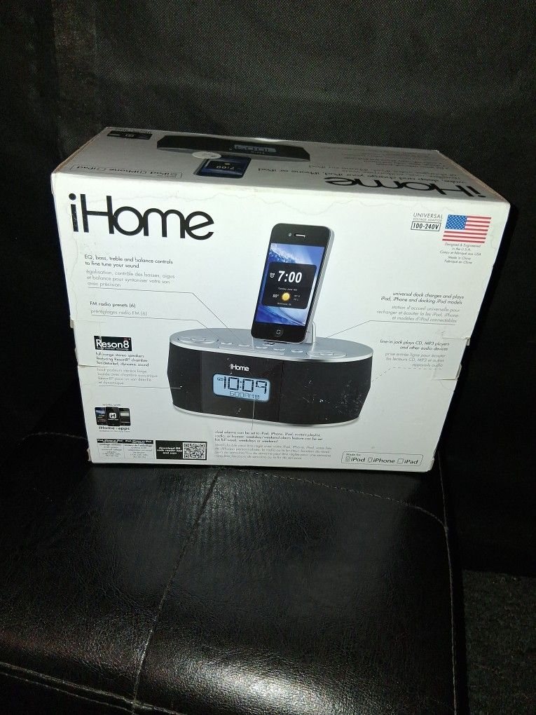 RADIO,ALARM, CHARGER,FOR IPAD,PHONE ,