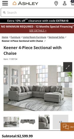 4 Piece Ashley Furniture Sectional Couch 