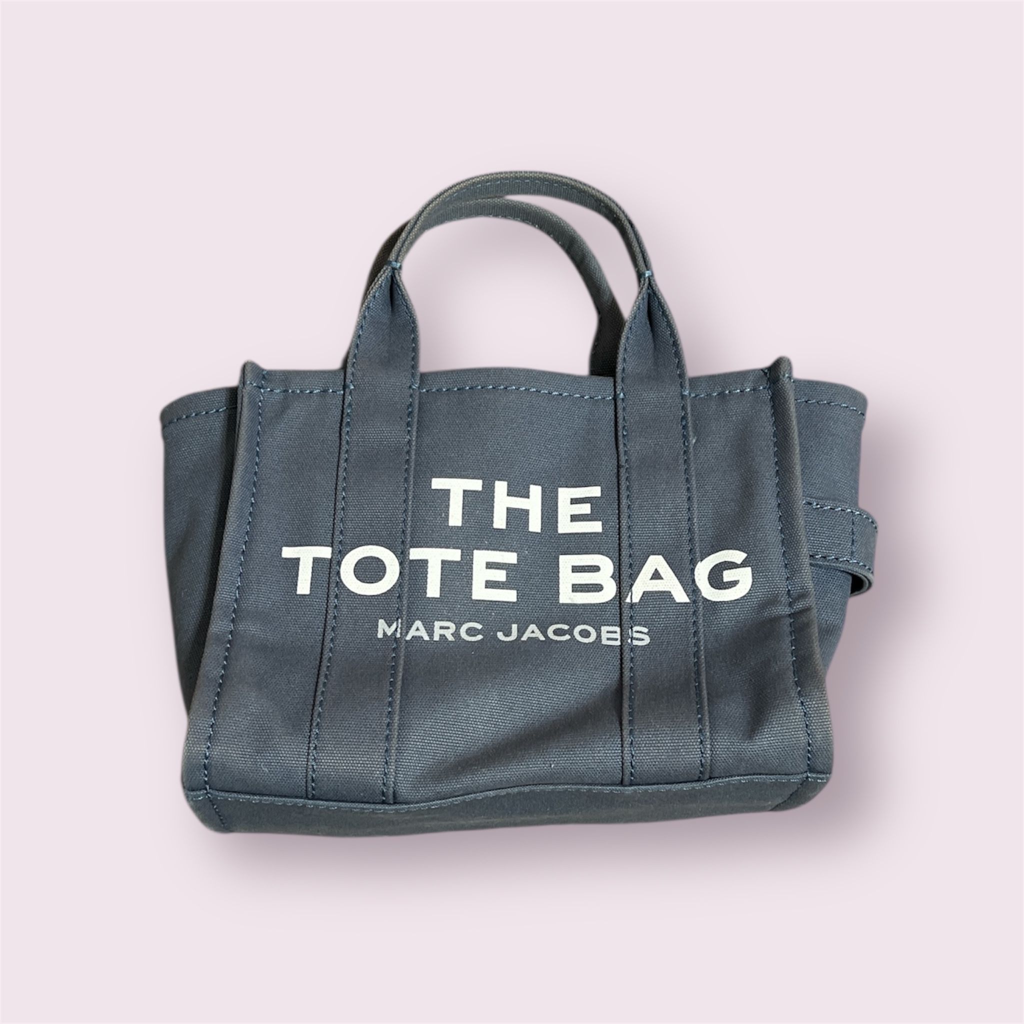 small marc jacobs the tote bag blue shadow
