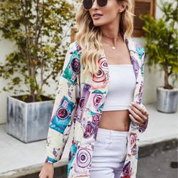 The Graffiti Print Blazer 