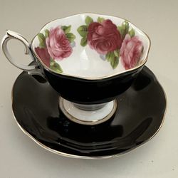 Royal Albert "Old English Rose" Vintage Bone China Teacup and Saucer