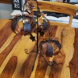 Fall Pumpkin Candle Holder 
