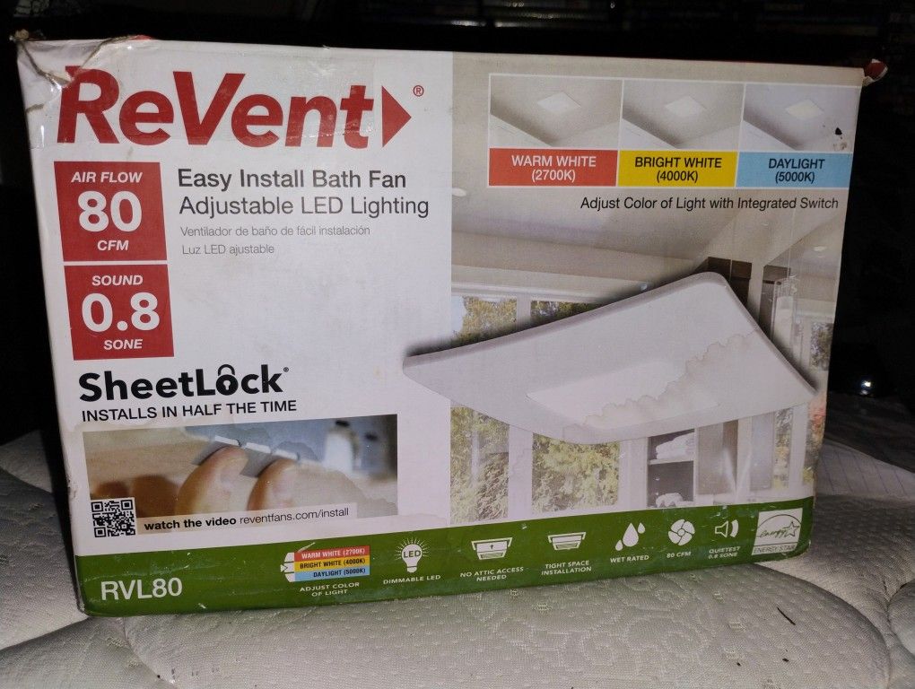 Revent Exhaust Fan/Light