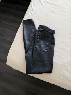 Women’s zara leather skinny jeans
