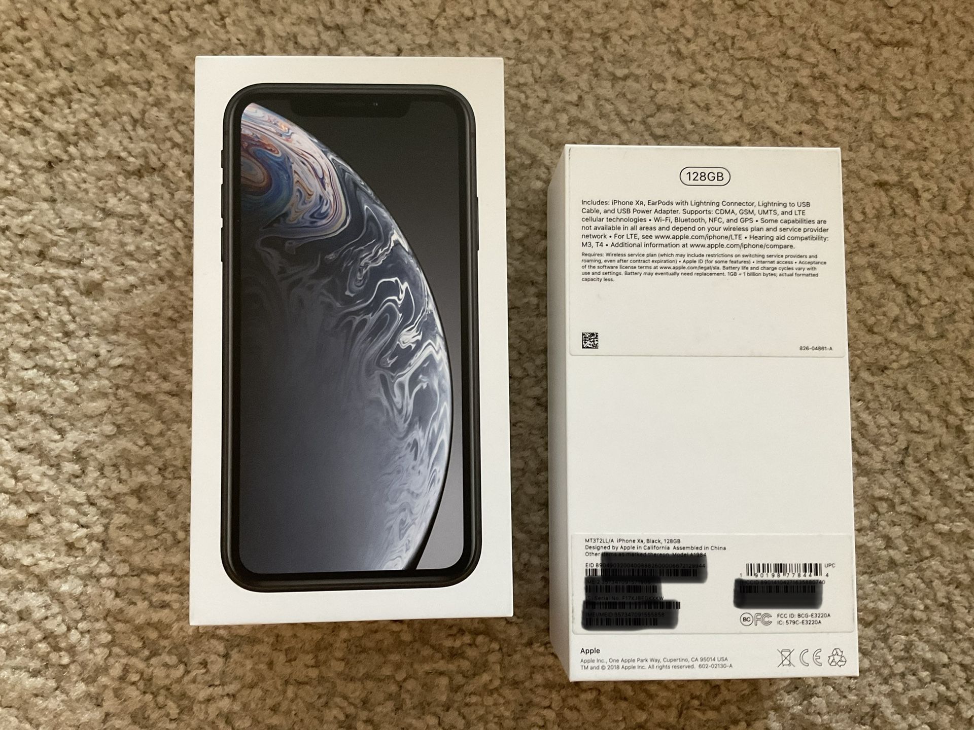 iPhone XR Black 128GB (Model MT3T2LL/A) - UNLOCKED like NEW (use as a backup Phone with Good battery life)