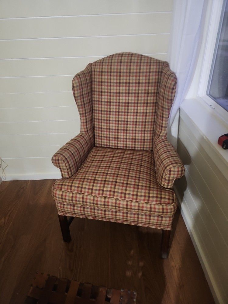 Two Identical Wingback Chairs