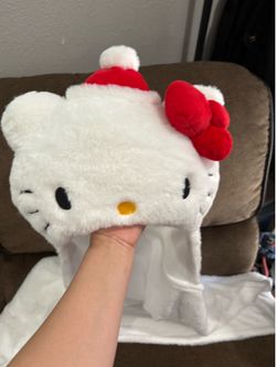 Hello kitty hoodie blanket