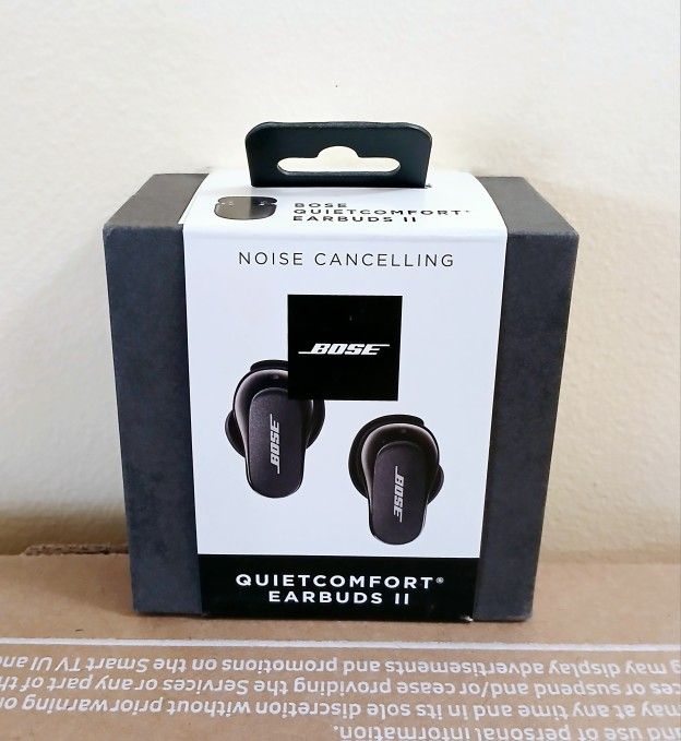 BOSE QuietComfort Earbuds II True Wireless Noise Canceling In-Ear Headphones (Triple Black) - NEW! 🎧🔥