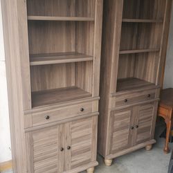 Matching Storage Cabinets / Bookcases – Set of 2