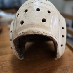 Vintage Leather Football Helmet