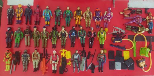 Gi joe action figures. 80s and 90s gi joe arah figures and accessories