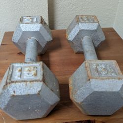 Dumbell Sets: 15, 12, 8, 5, 4 (88lbs Total)