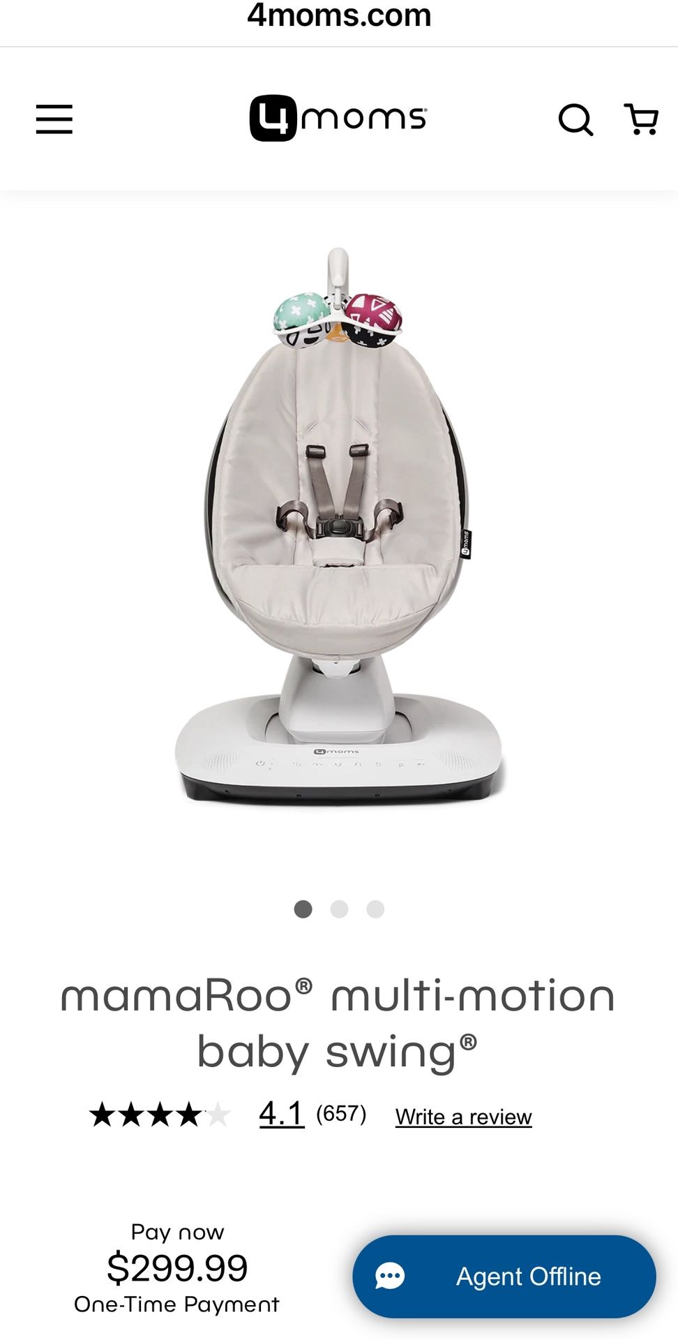 4-moms Mamá-roo Multi Function Baby Swing