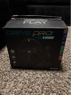 Nitho Drive Pro V200 PC Gaming Racing Wheel with Pedals and Shifter, Steering Wheel Compatible with PC, PS4, Switch 2/Switch, Xbox Series X|S and Xbox