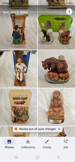 Vintage decanters