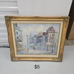 Painting, Mirror, Table