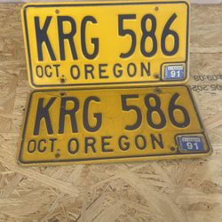 A Set Oregon Plats Good Condition 