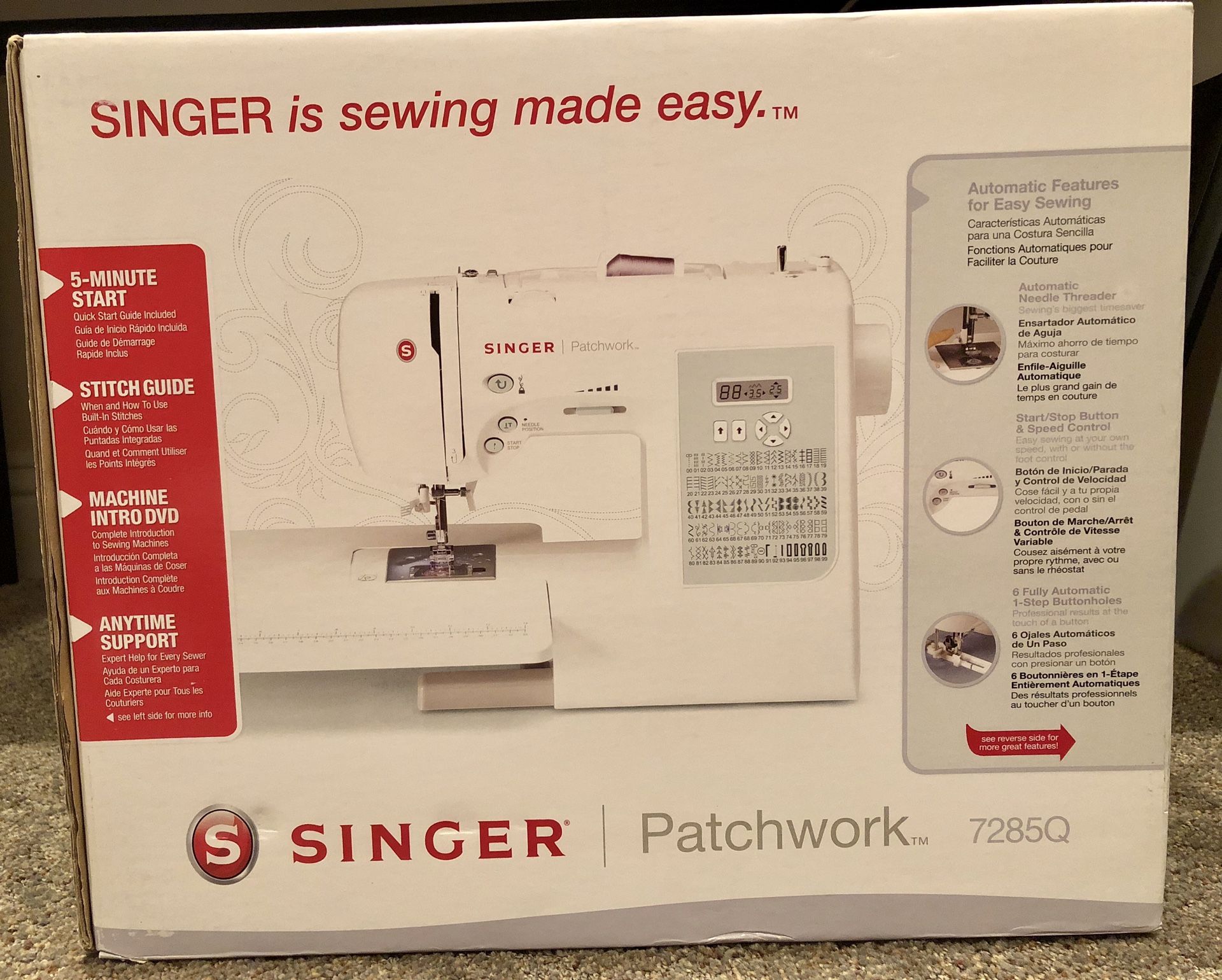 Singer Patchwork 7285Q Sewing & Quilting Machine for Sale in Dana Point