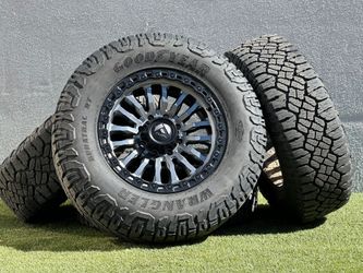 20" Fuel Rims 8x170 Ford F250 Wheels F350 Goodyear Duratrac 37x12.50r20 Tires R/T F-250 Tremor F-350