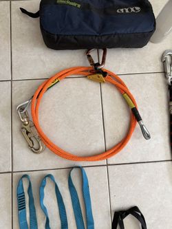 Climbing / Arborist Gear Lot – Ropes, Lanyards, KASK Helmet.  