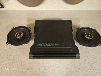Kicker amp and speakers (2)
