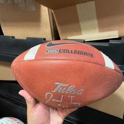 Tulsa University Autographed Team Issued football Nike 3005 