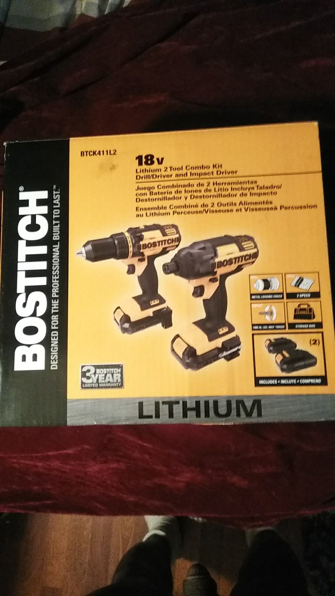 Bostitch 18v Lithium 2 Tool Combo Kit drill and impact driver for Sale in San Diego CA OfferUp