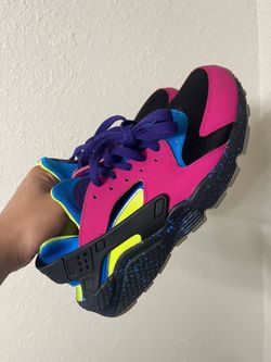 NIKE AIR HUARACHE WOMEN SIZE 9.5 CUSTOM NIKE ID