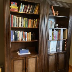 Wood Bookshelves w/ Storage - Bloomingdale’s 