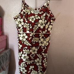 Vestido De Hibiscus Size M En Buenas Condiciones 