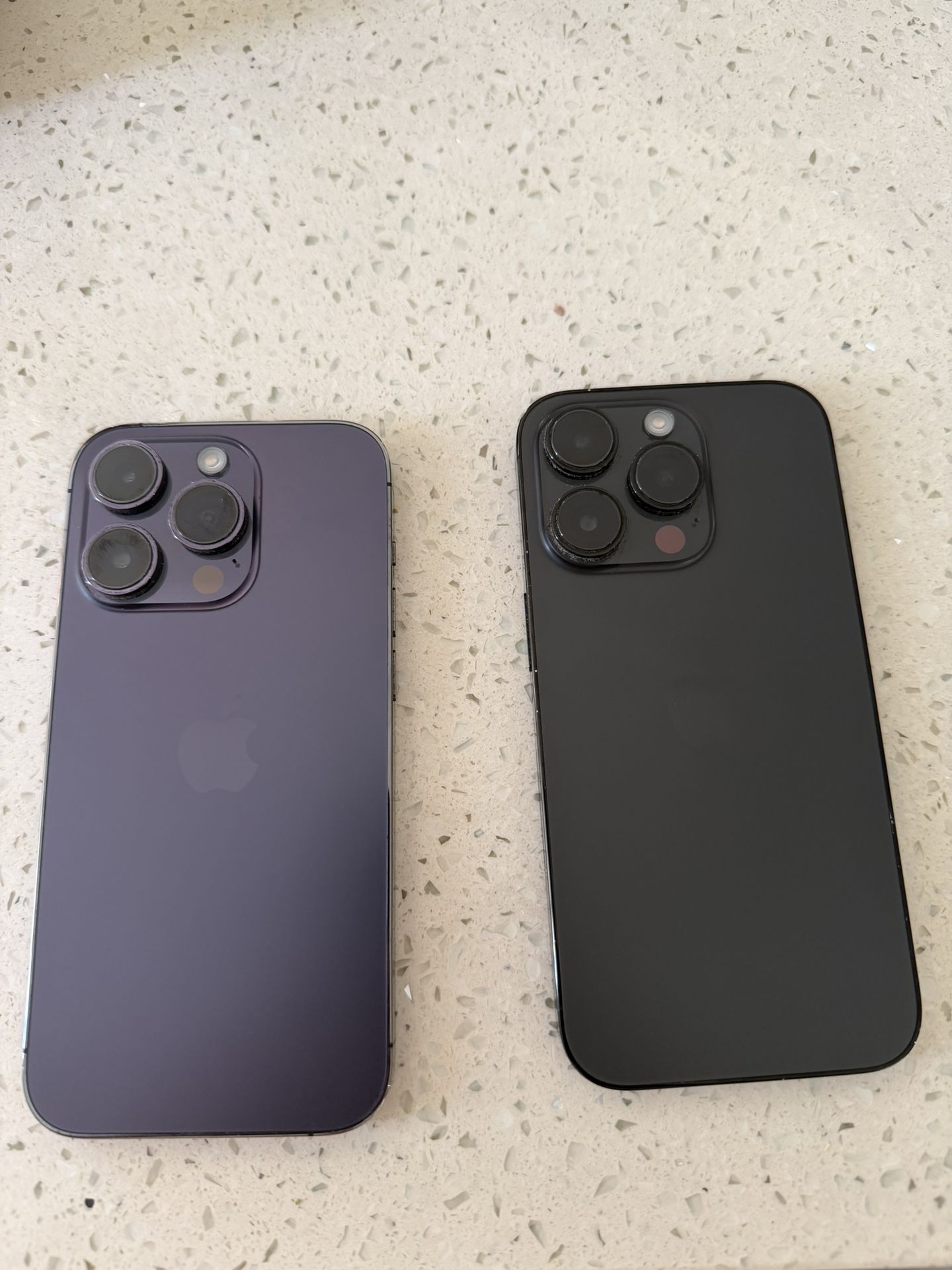 iPhone 14 Pro 128gb Space Black And Deep Purple Unlocked 650 For Both ...
