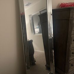 Floor Length Silver Mirror ($65 OBO)