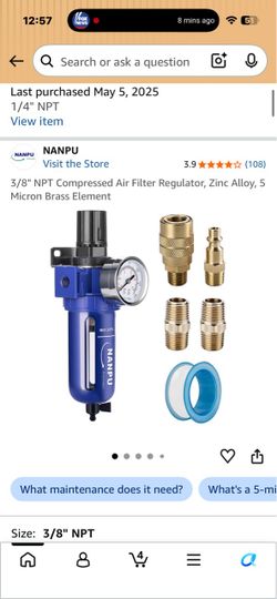 Compressor filter