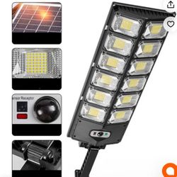 Solar Motion Sensor Lights Outdoor Street Lights with Multi-Angle Adjustable / 3 Lighting Modes IP65 Waterproof Security Flood Light for Front Door Ya