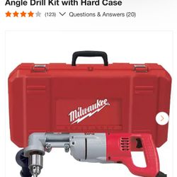 Milwaukee 7 Amp Corded 1/2 in. Corded Right-Angle Drill Kit with Hard Case