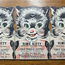 (3) Dime Kitty Saving Books